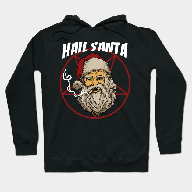 Hail santa Hoodie by akawork280